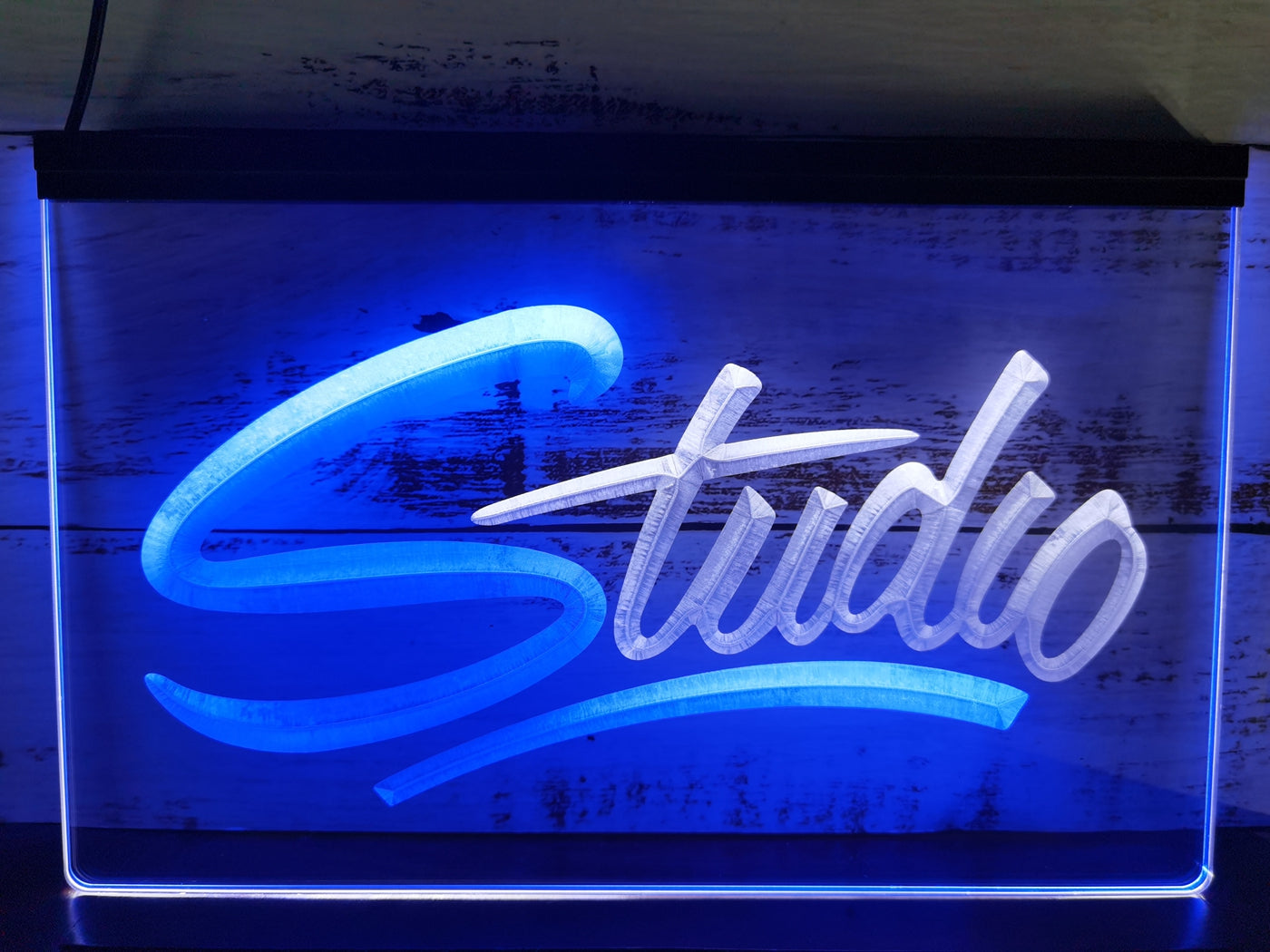 Studio Led Neon Sign Dual Color Home Studio Room Audio Recording Studio Decor