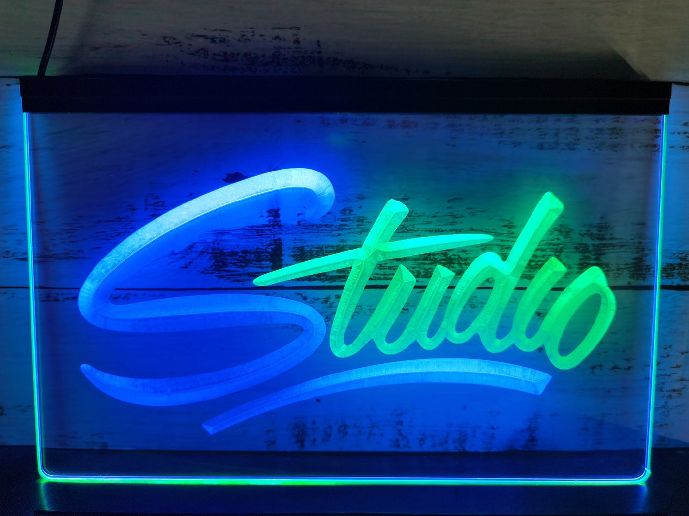 Studio Led Neon Sign Dual Color Home Studio Room Audio Recording Studio Decor