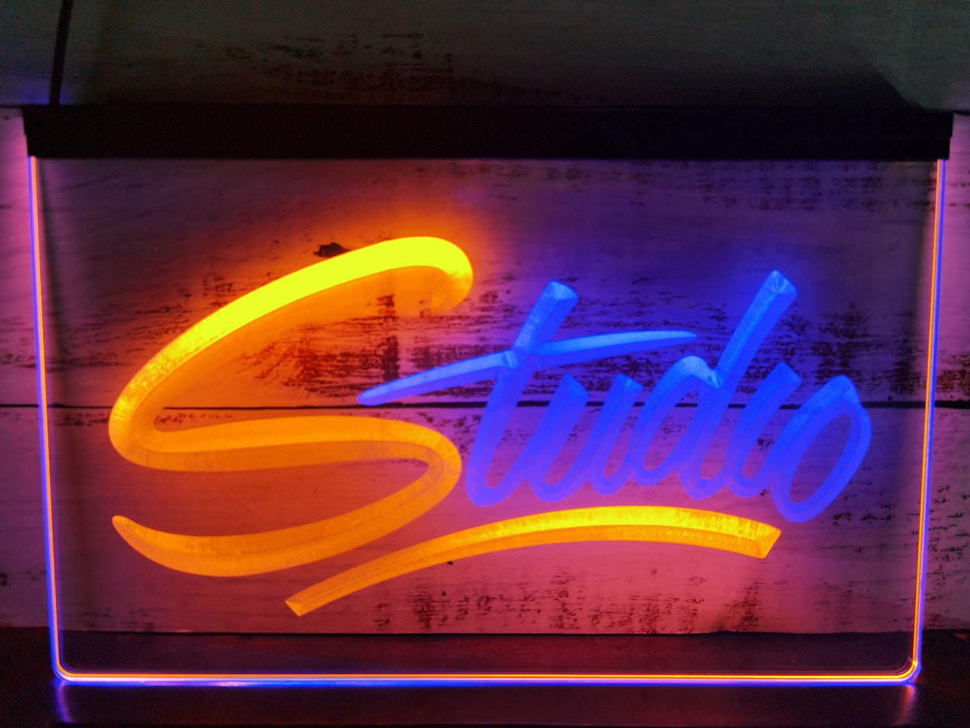 Studio Led Neon Sign Dual Color Home Studio Room Audio Recording Studio Decor