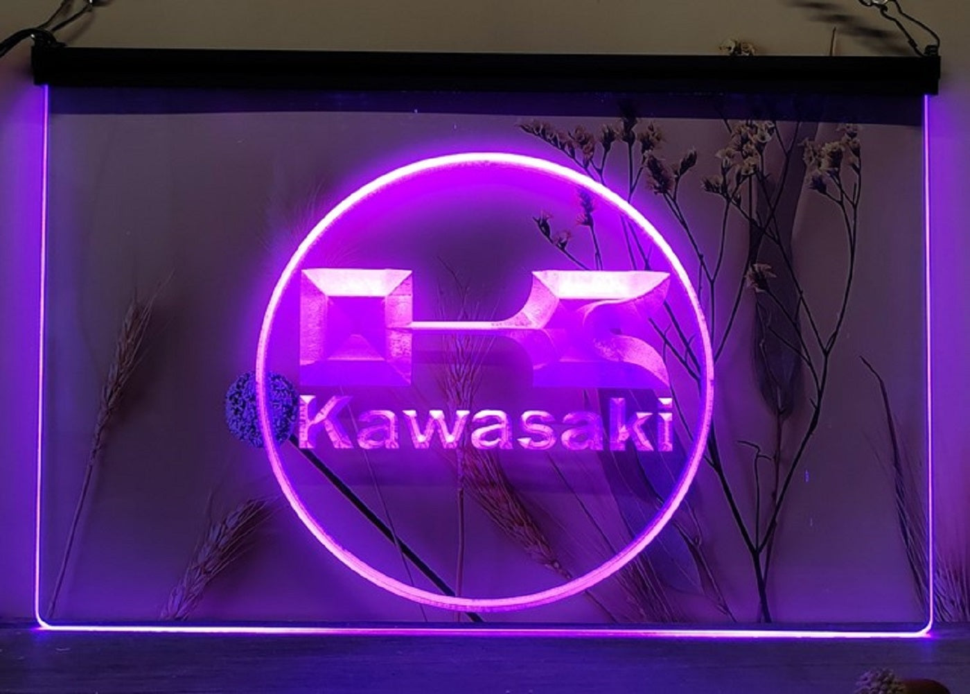 Kawasaki Led Neon Sign Home Garage Motorcycle Dealer Repair Shop Decor