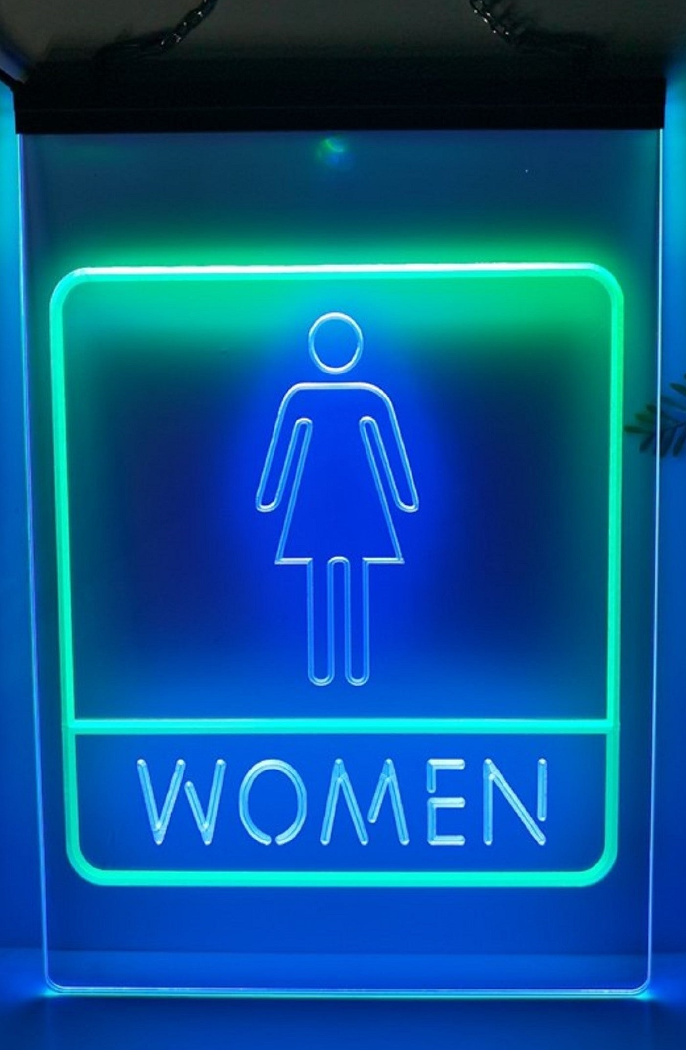 Women Restroom Led Neon Sign Dual Color Store Restaurant Coffee Shop Office Decor