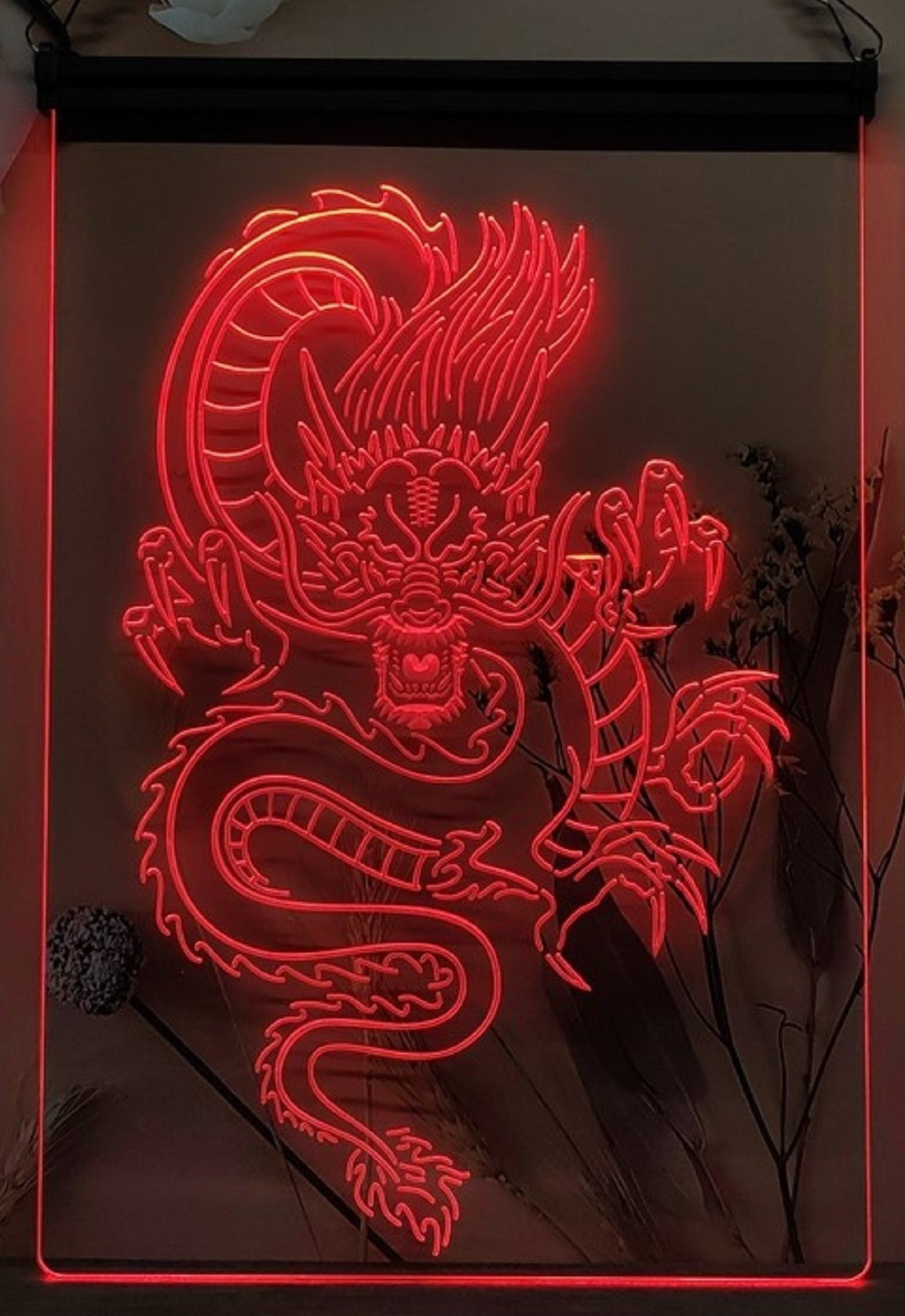 Chinese Dragon Led Neon Sign Wall Hanging Or Desktop Decor