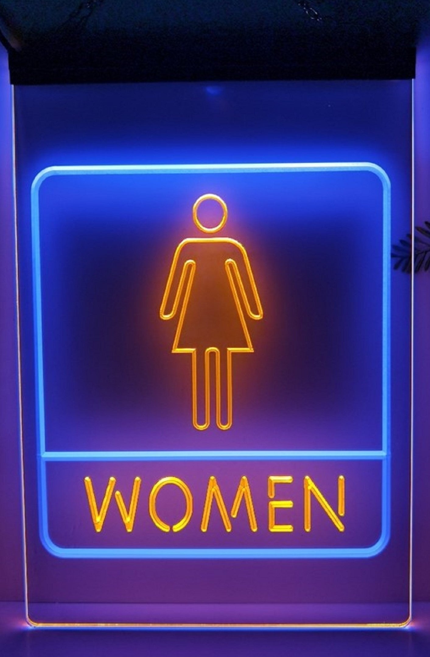 Women Restroom Led Neon Sign Dual Color Store Restaurant Coffee Shop Office Decor