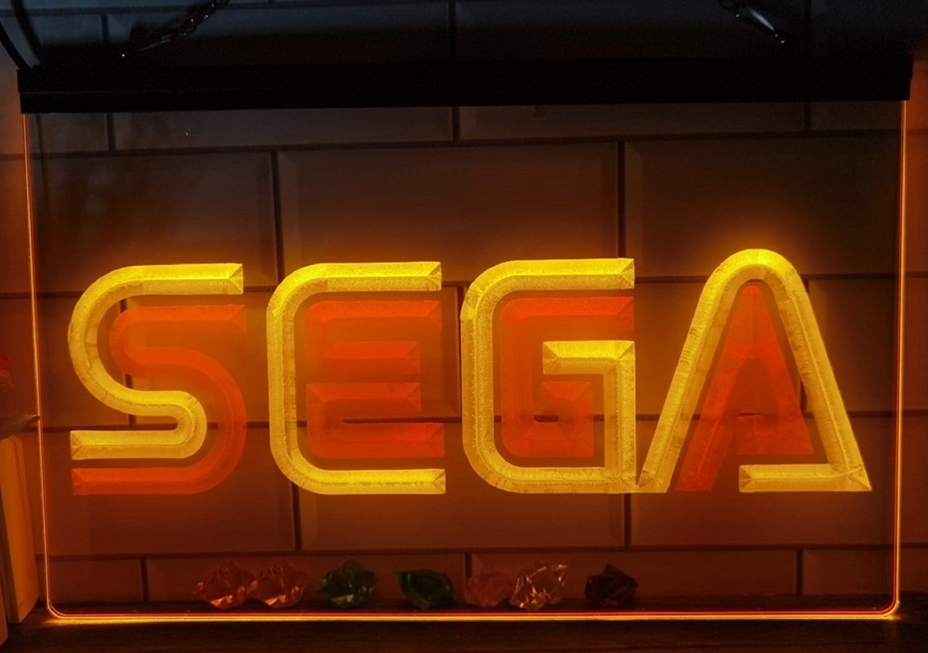 Sega Led Neon Sign Dual Color Home Kids Room Arcade Gaming Shop Decor
