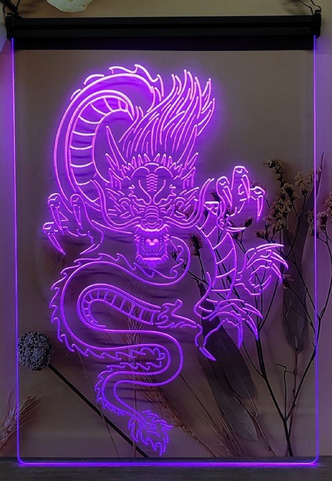 Chinese Dragon Led Neon Sign Wall Hanging Or Desktop Decor