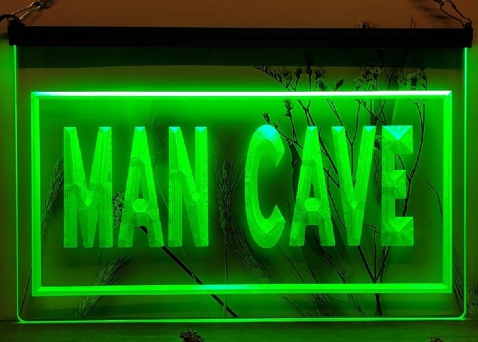 Man Cave Led Neon Sign Home Man Cave Wall Or Desktop Decor