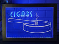 Cigars Ashtray Led Neon Sign Framed Cigar Lounge Cigar Shop Vape Shop Decor