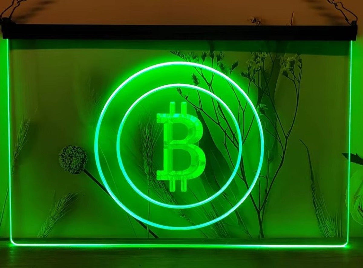 Bitcoin Led Neon Sign Wall Hanging Or Desktop Decor