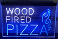 Wood Fired Pizza Led Neon Sign Dual Color Pizzeria Restaurant Decor