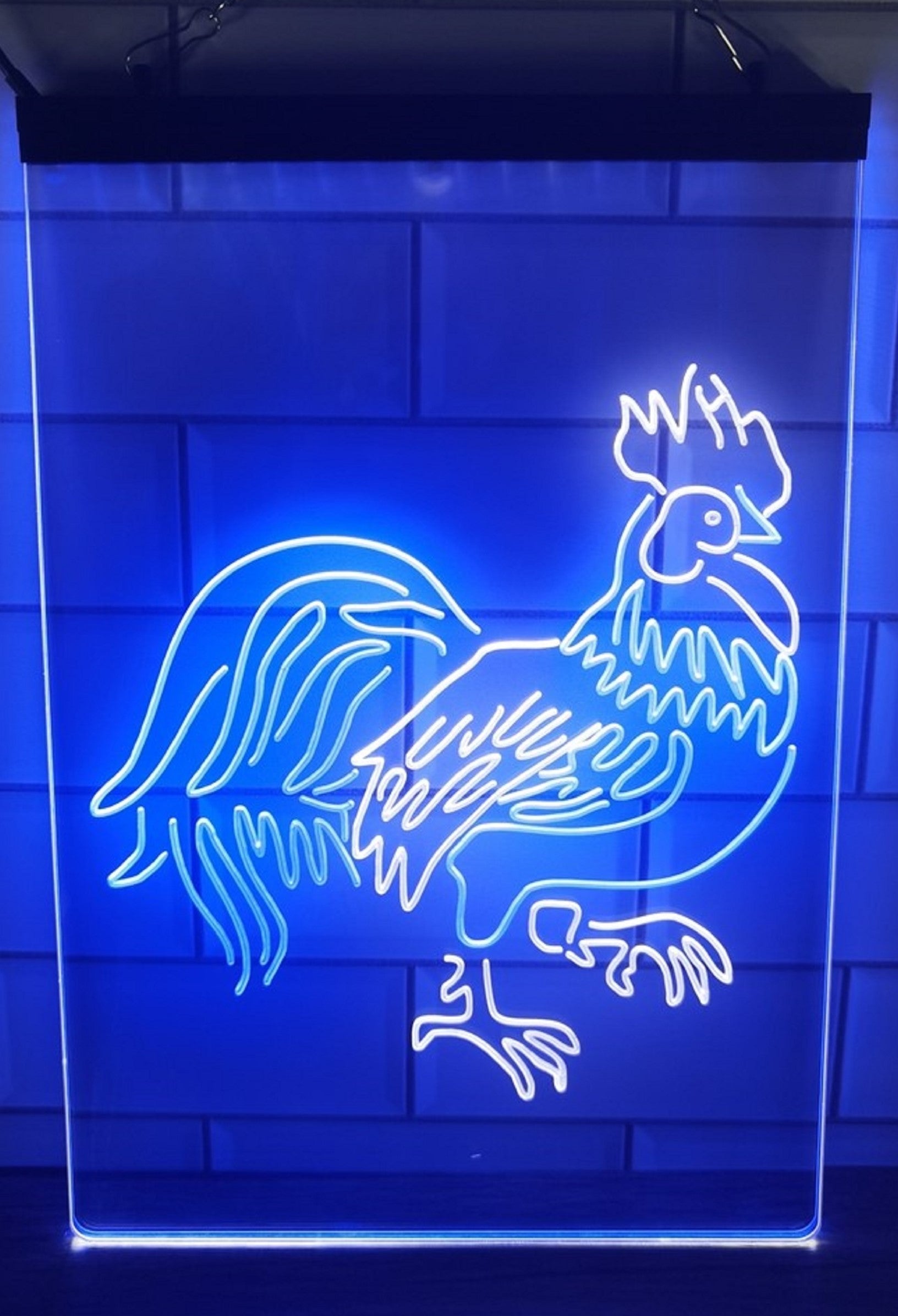 Rooster Led Neon Light Sign Dual Color Home Farm Pet Shop Decor