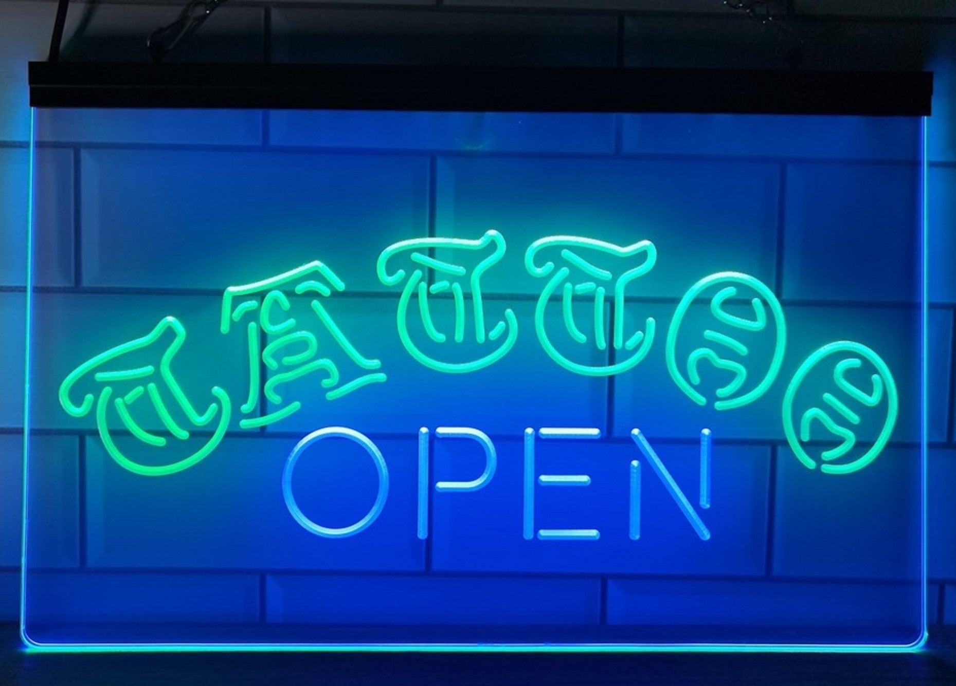 Tattoo Open Led Neon Sign Dual Color Tattoo Salon Shop Wall Or Desktop Decor