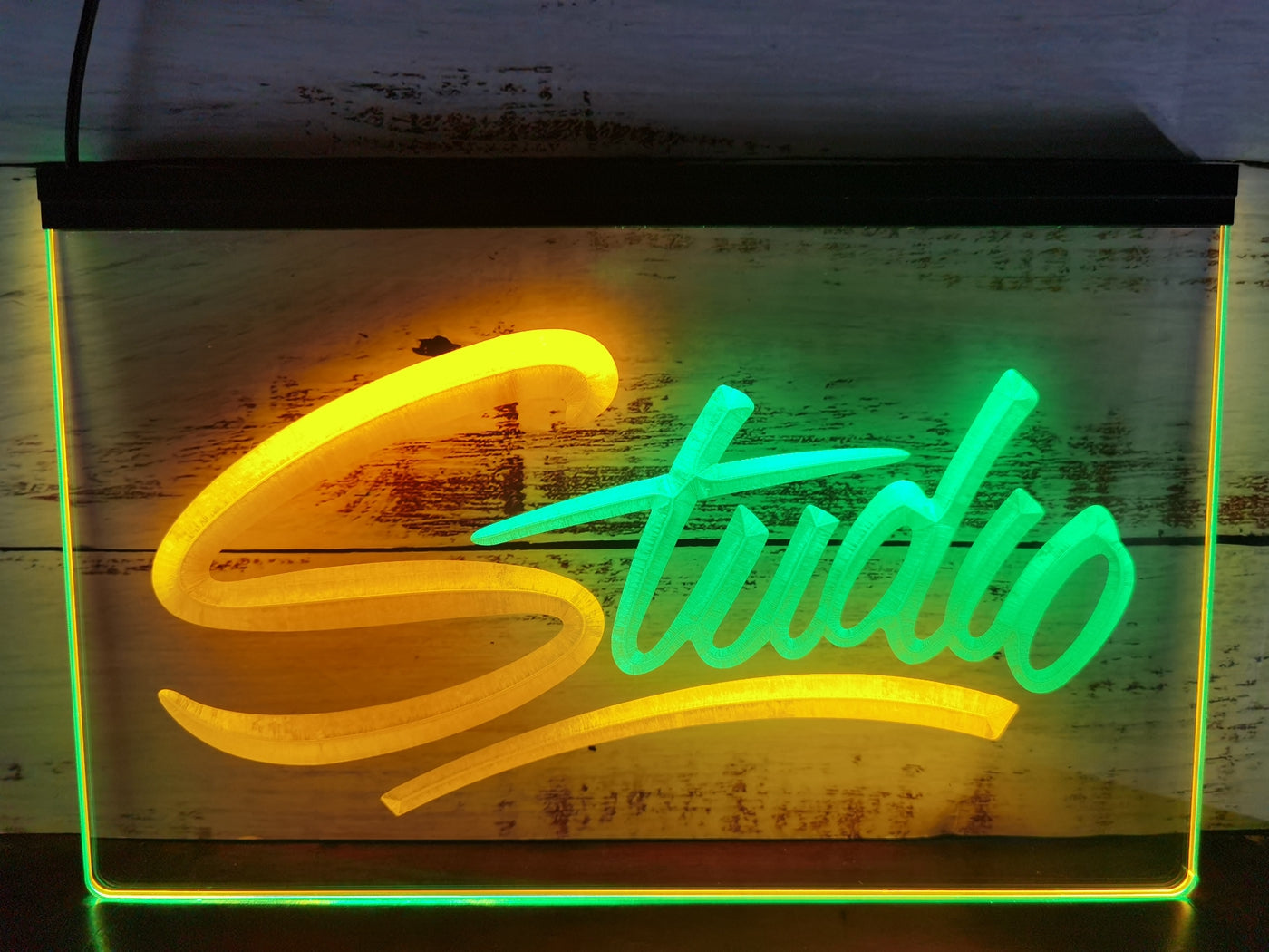 Studio Led Neon Sign Dual Color Home Studio Room Audio Recording Studio Decor