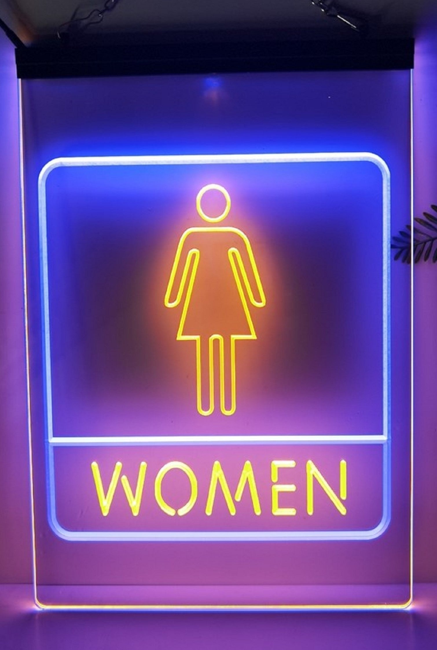 Women Restroom Led Neon Sign Dual Color Store Restaurant Coffee Shop Office Decor