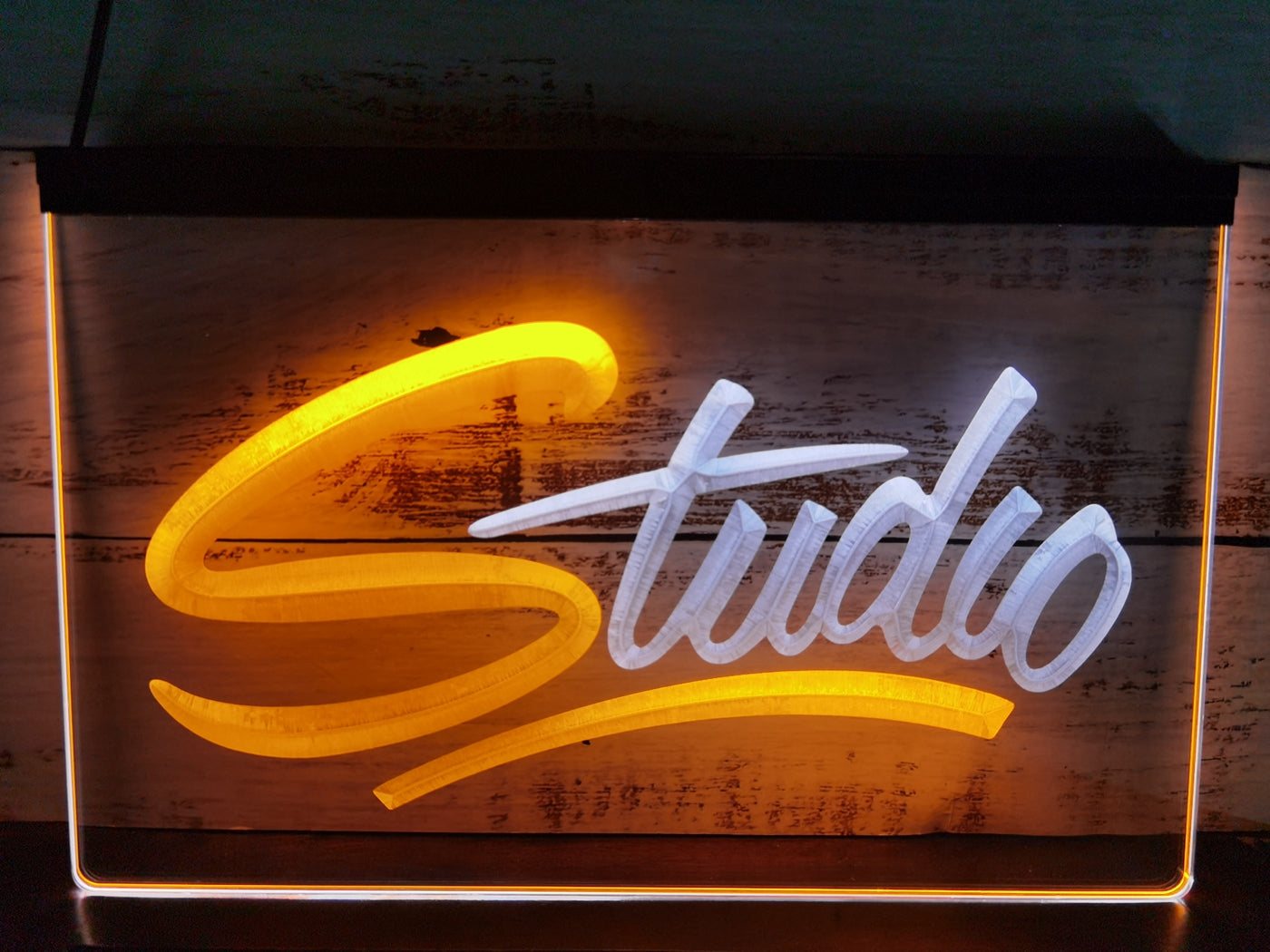 Studio Led Neon Sign Dual Color Home Studio Room Audio Recording Studio Decor
