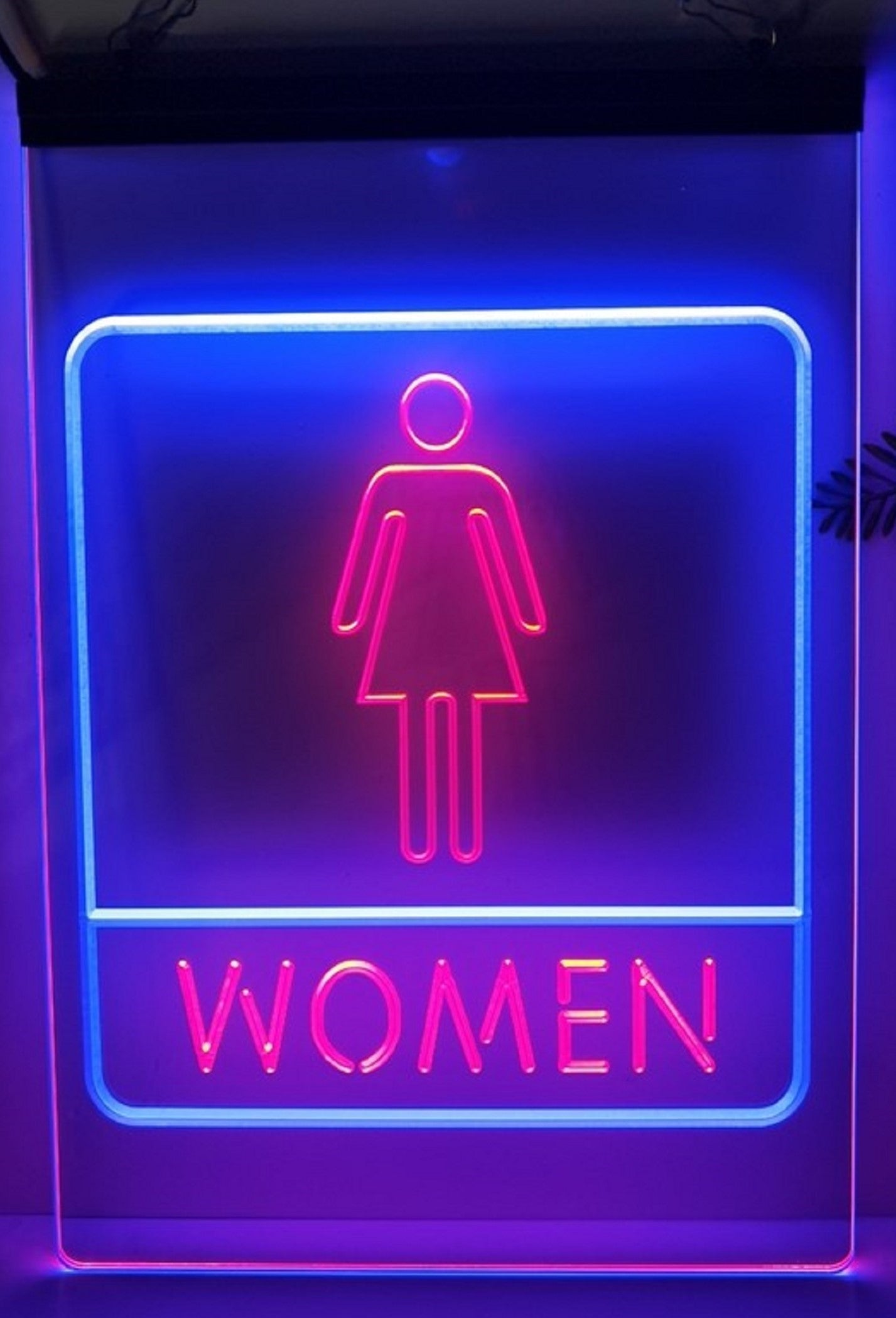 Women Restroom Led Neon Sign Dual Color Store Restaurant Coffee Shop Office Decor
