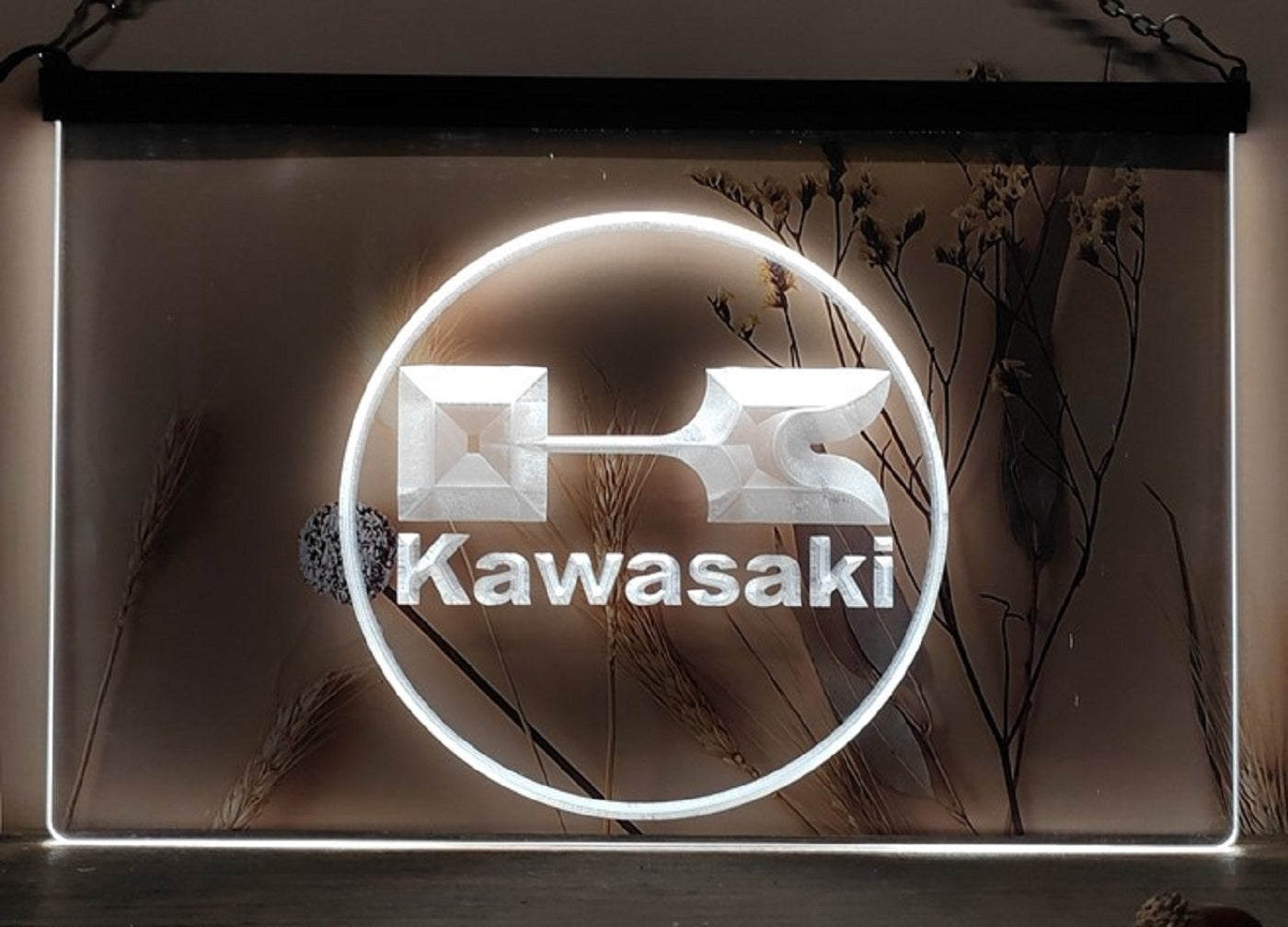 Kawasaki Led Neon Sign Home Garage Motorcycle Dealer Repair Shop Decor