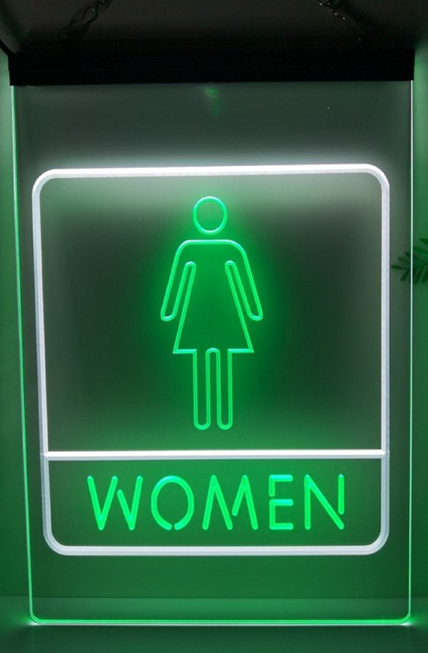 Women Restroom Led Neon Sign Dual Color Store Restaurant Coffee Shop Office Decor