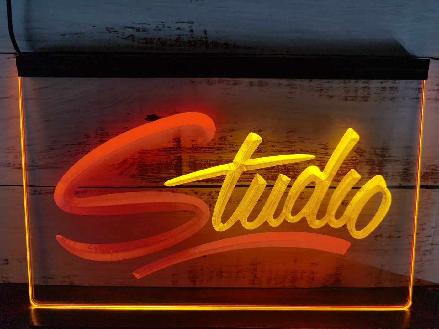 Studio Led Neon Sign Dual Color Home Studio Room Audio Recording Studio Decor