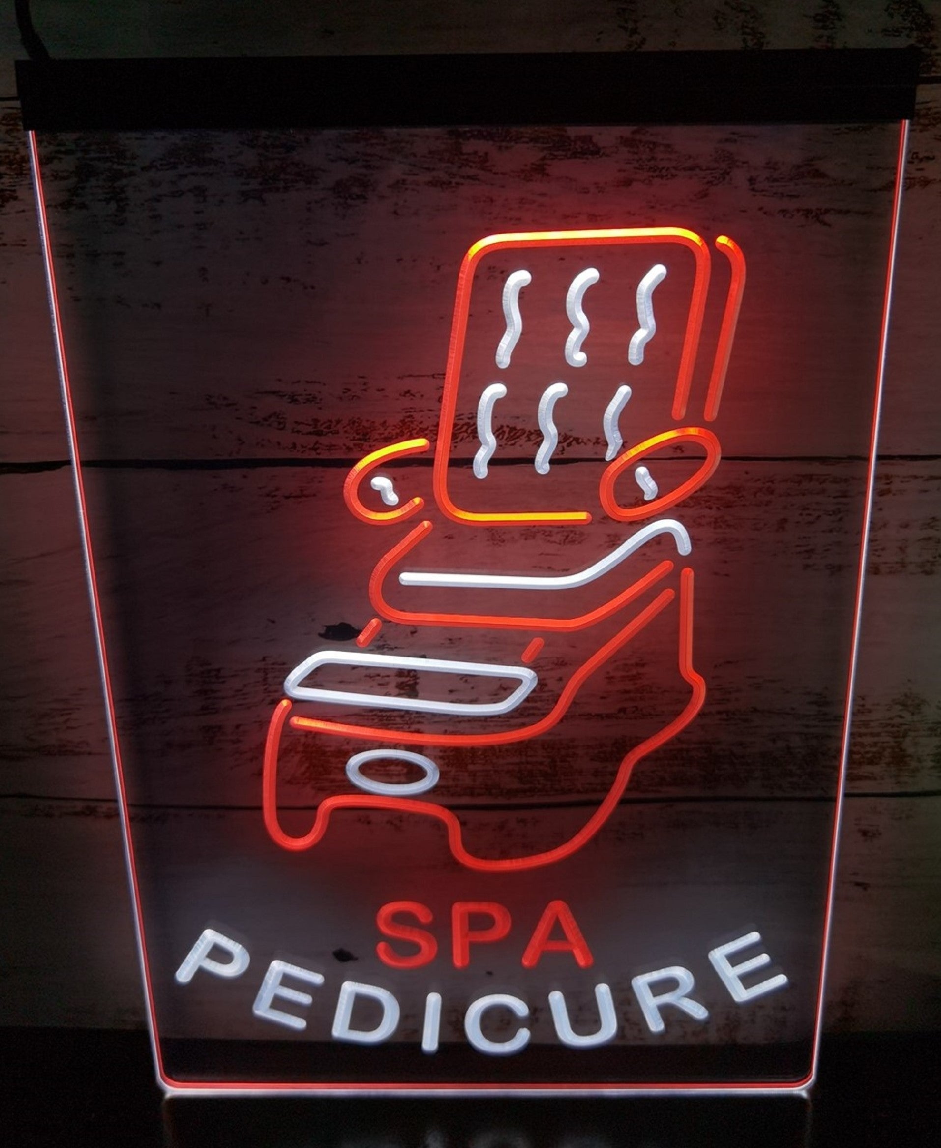 Pedicure SPA Led Neon Sign Dual Color Beauty Spa Salon Decor Wall Hanging OR Desktop