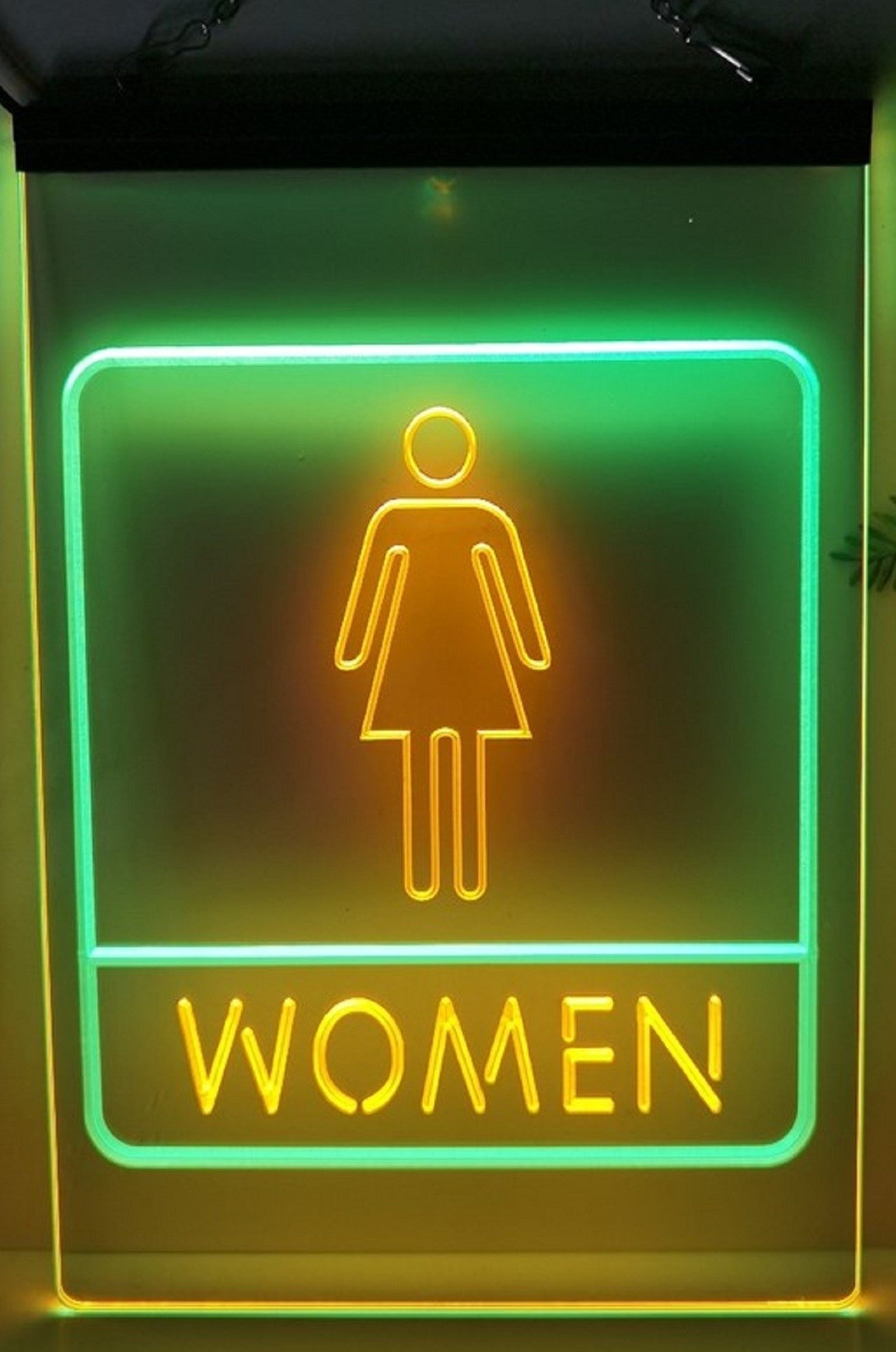 Women Restroom Led Neon Sign Dual Color Store Restaurant Coffee Shop Office Decor