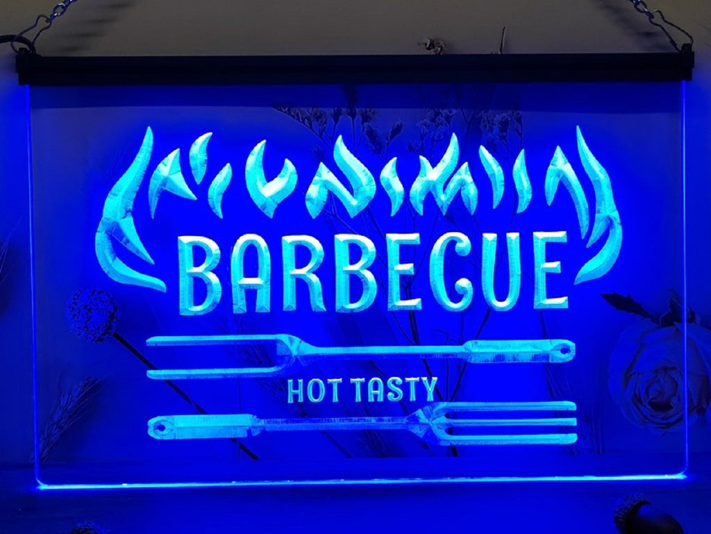 Barbeque Led Neon Sign Kebab Burger BBQ Restaurant Home Decor