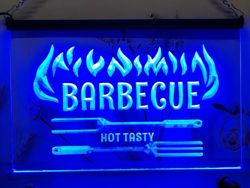 Barbeque Led Neon Sign Kebab Burger BBQ Restaurant Home Decor