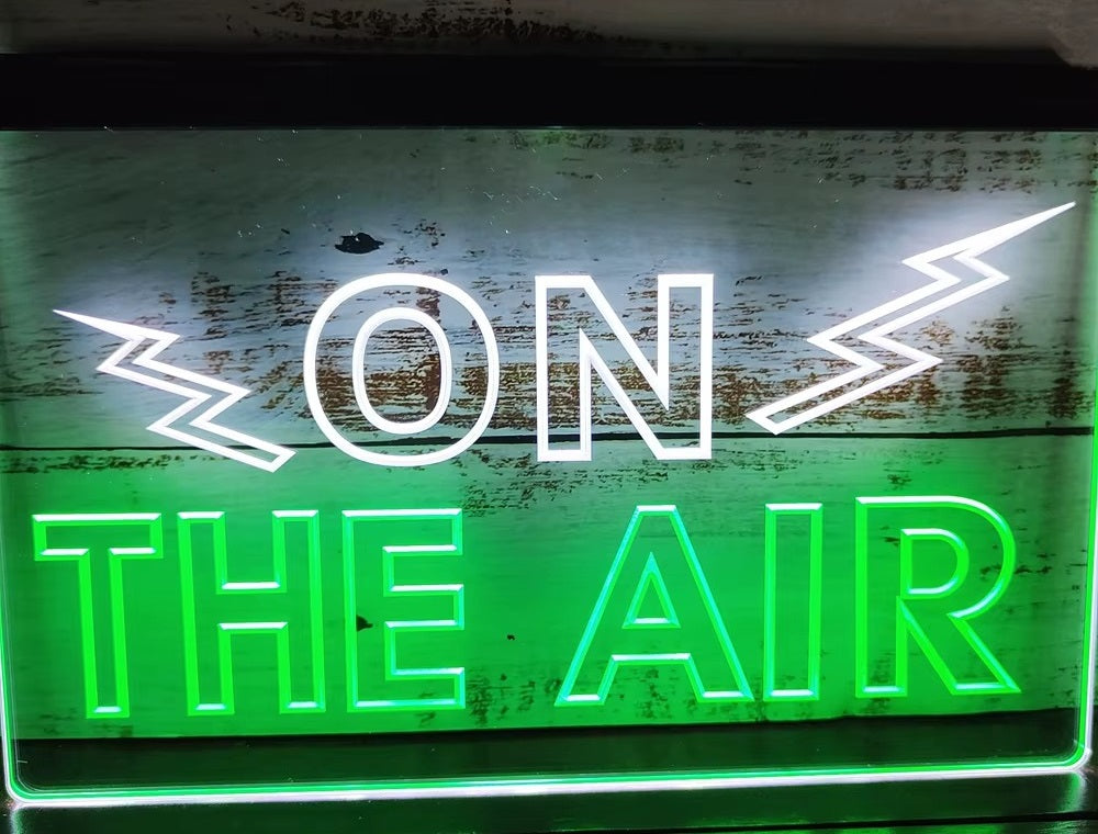 On The Air Led Neon Sign Dual Color Home Studio Room Audio Studio Decor