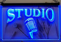 Studio Mic Led Neon Sign Home Studio Room Audio Studio Decor
