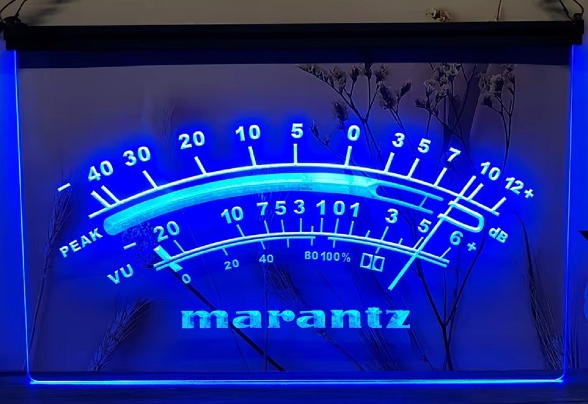 Marantz Peak VU dB Led Neon Sign Home Music Room Audio Studio Decor