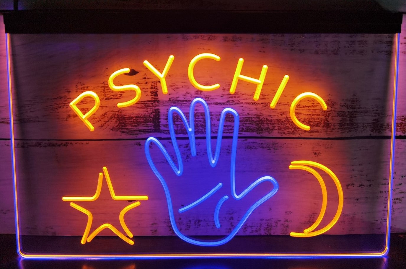 Psychic Tarot Led Neon Sign Dual Color Psychic Tarot Shop Decor