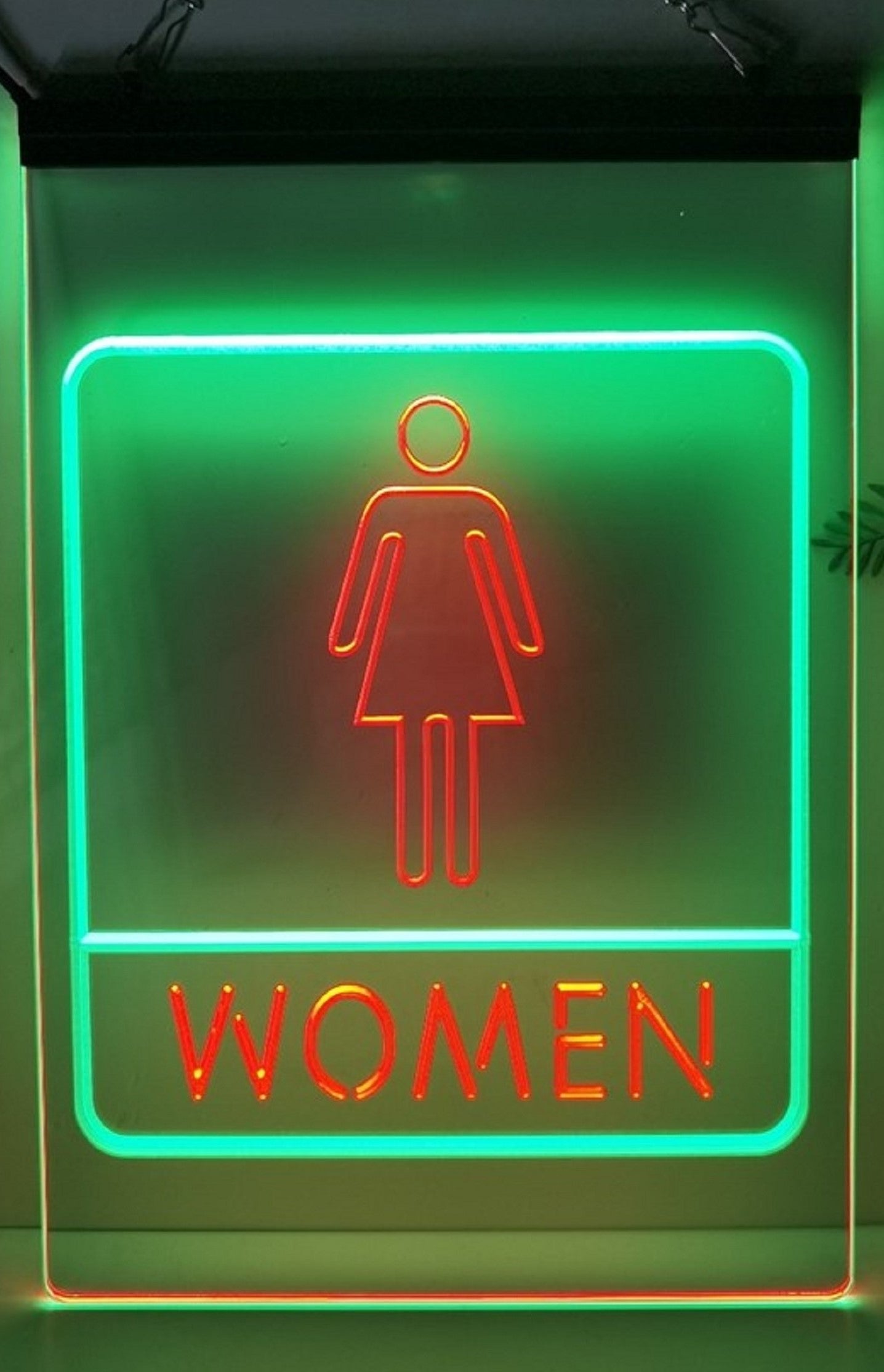 Women Restroom Led Neon Sign Dual Color Store Restaurant Coffee Shop Office Decor