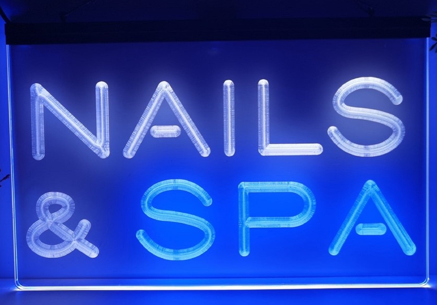 Nails & SPA Led Neon Sign Dual Color Spa Beauty Salon Decor Wall Hanging OR Desktop