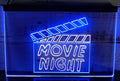 Movie Night Led Neon Sign Dual Color Studio Cinema Theatre Home Movie Room Decor