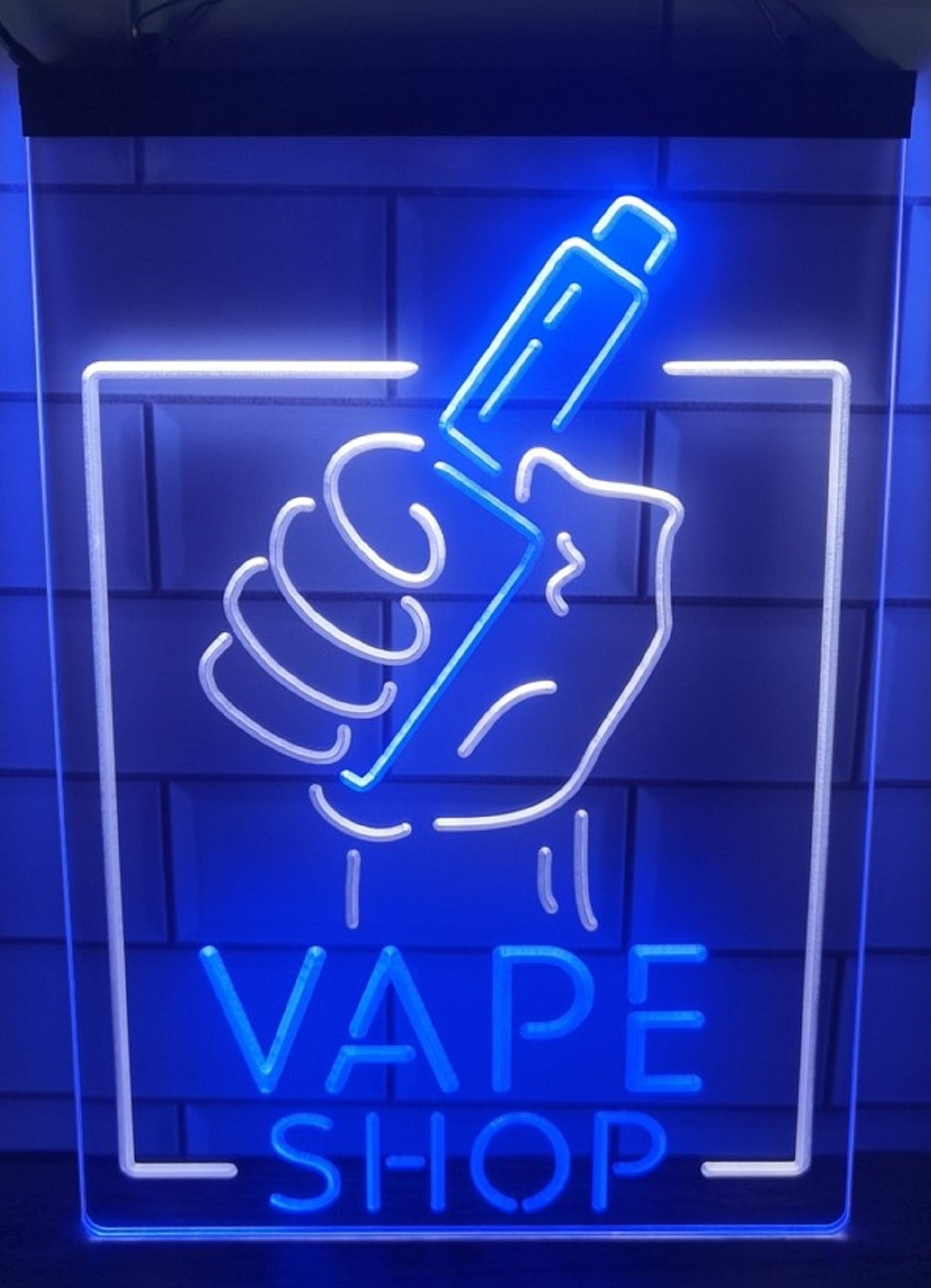 Vape Shop Smoking Led Neon Sign Dual Color Vape Smoke Shop Decor