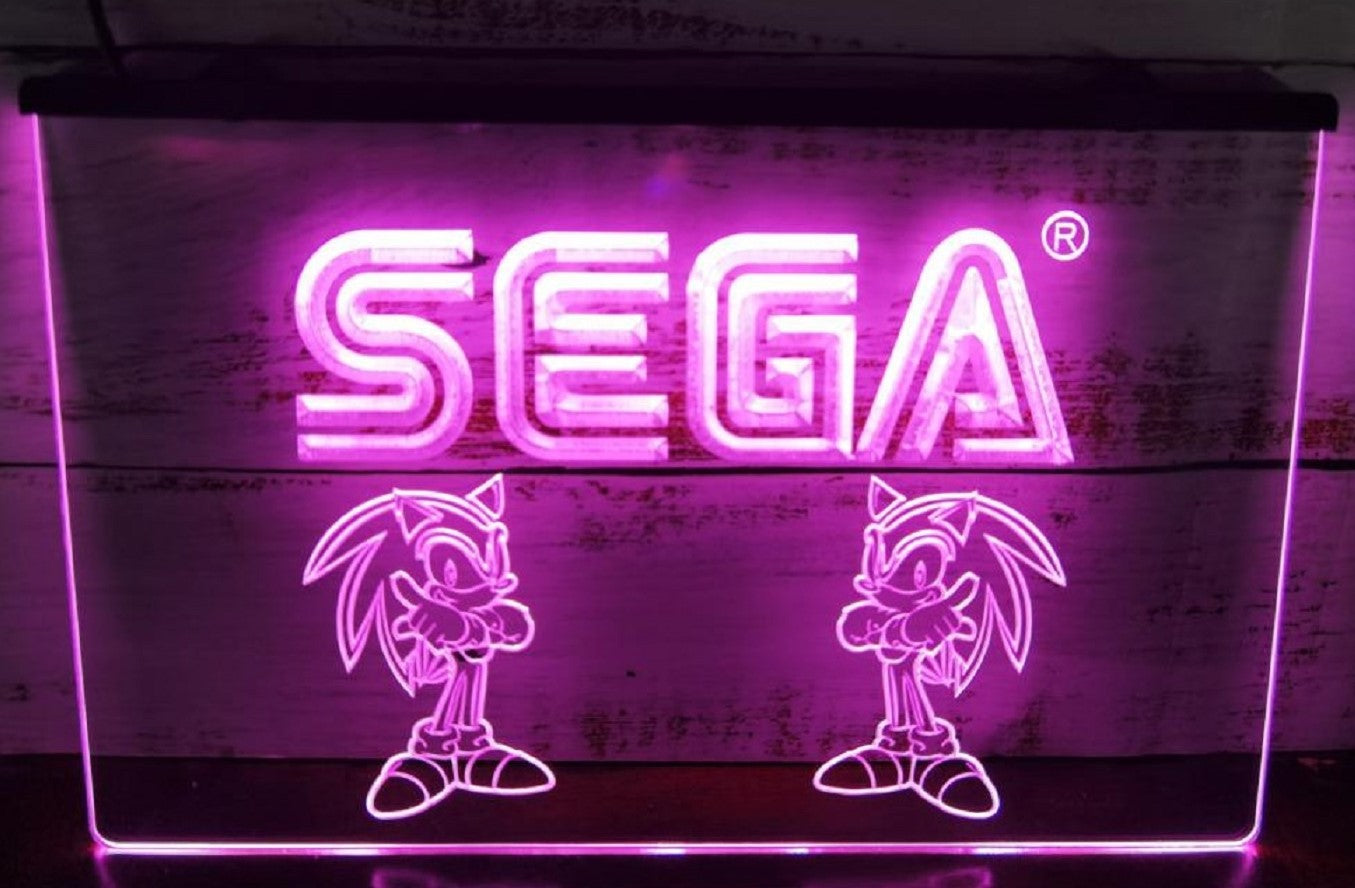 Sega Kids Game Led Neon Sign Home Kids Room Arcade Games Shop Decor