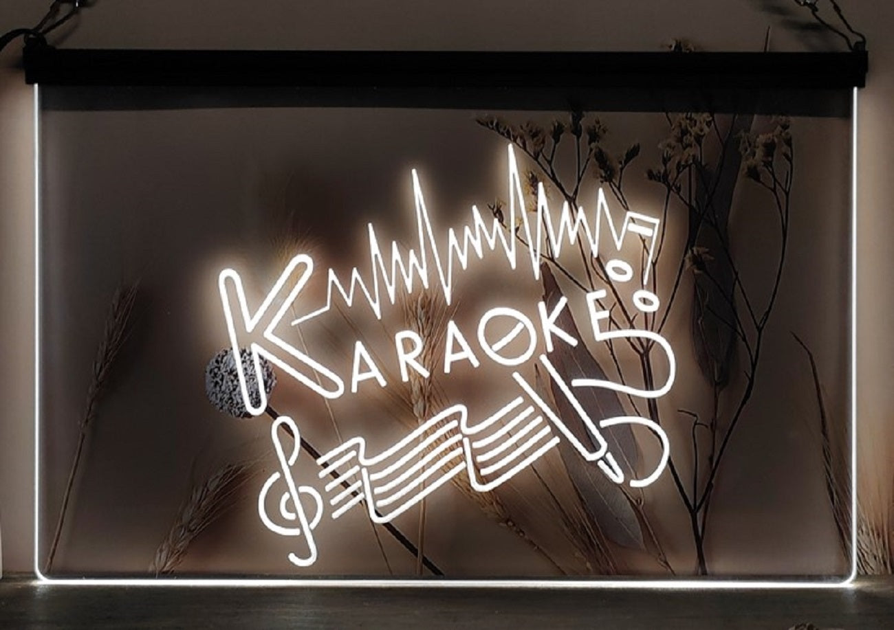 Karaoke Music Led Neon Sign Home Music Room Studio Music Shop Decor