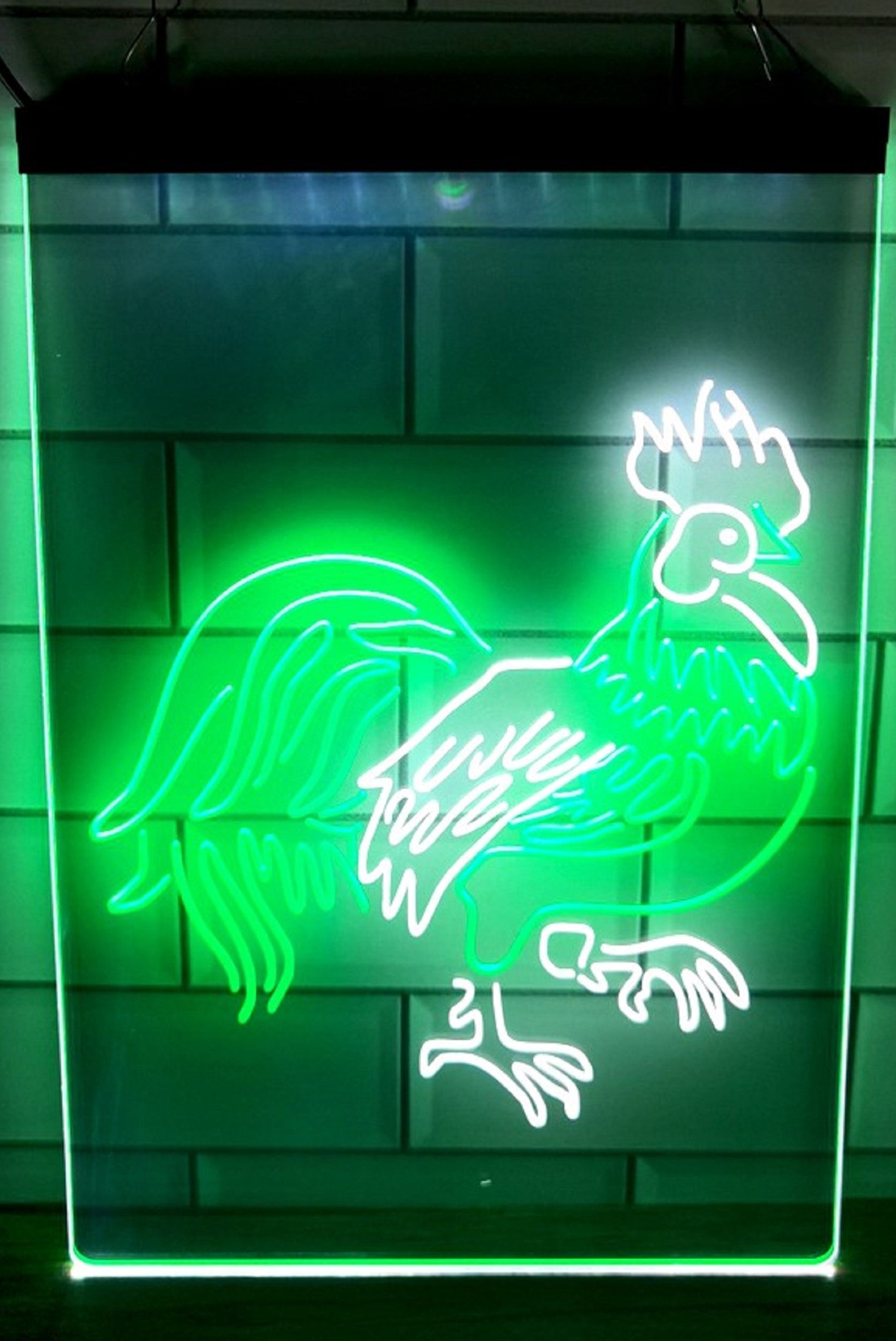 Rooster Led Neon Light Sign Dual Color Home Farm Pet Shop Decor