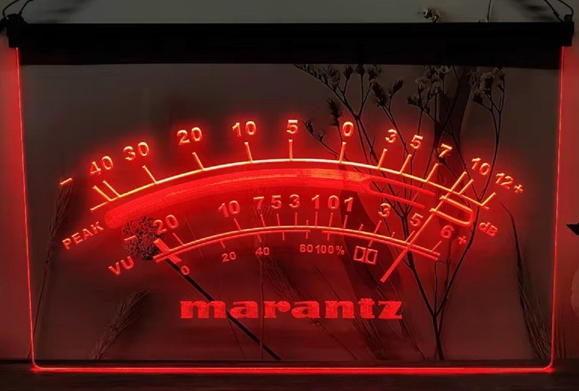 Marantz Peak VU dB Led Neon Sign Home Music Room Audio Studio Decor