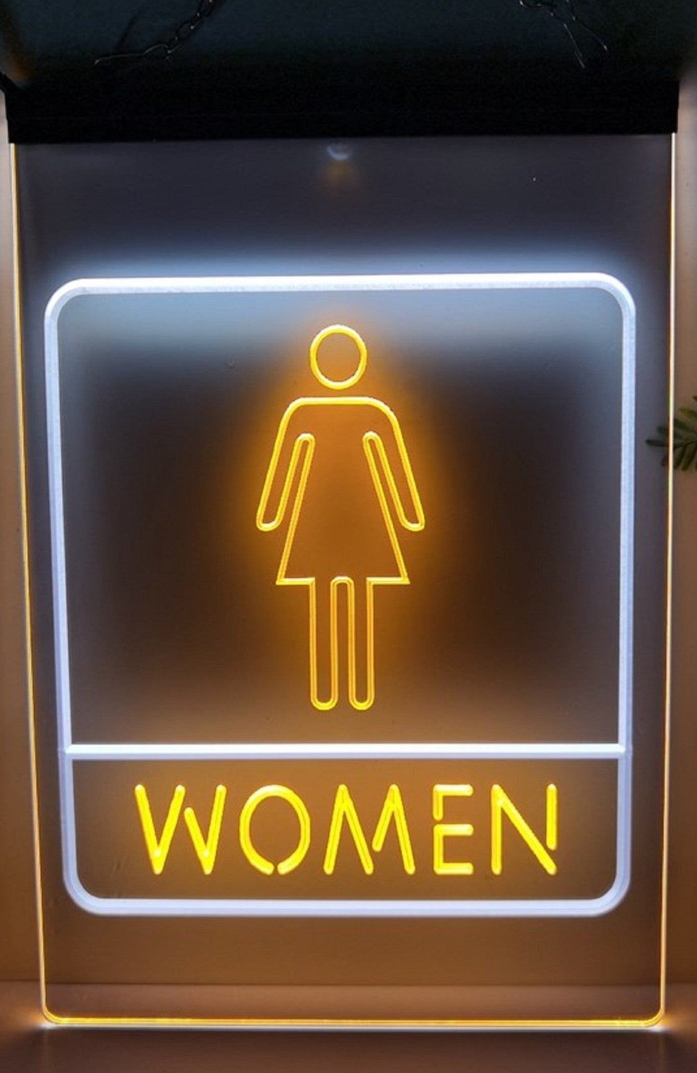 Women Restroom Led Neon Sign Dual Color Store Restaurant Coffee Shop Office Decor