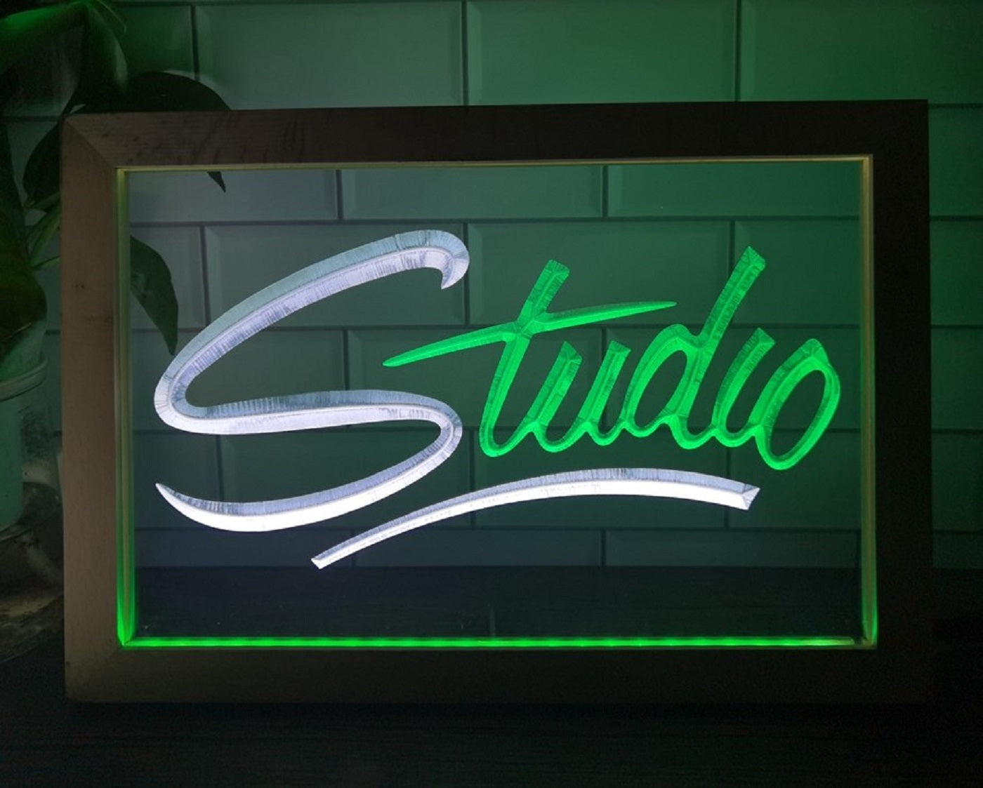 Studio Led Neon Sign Framed Home Studio Room Audio Recording Studio Decor