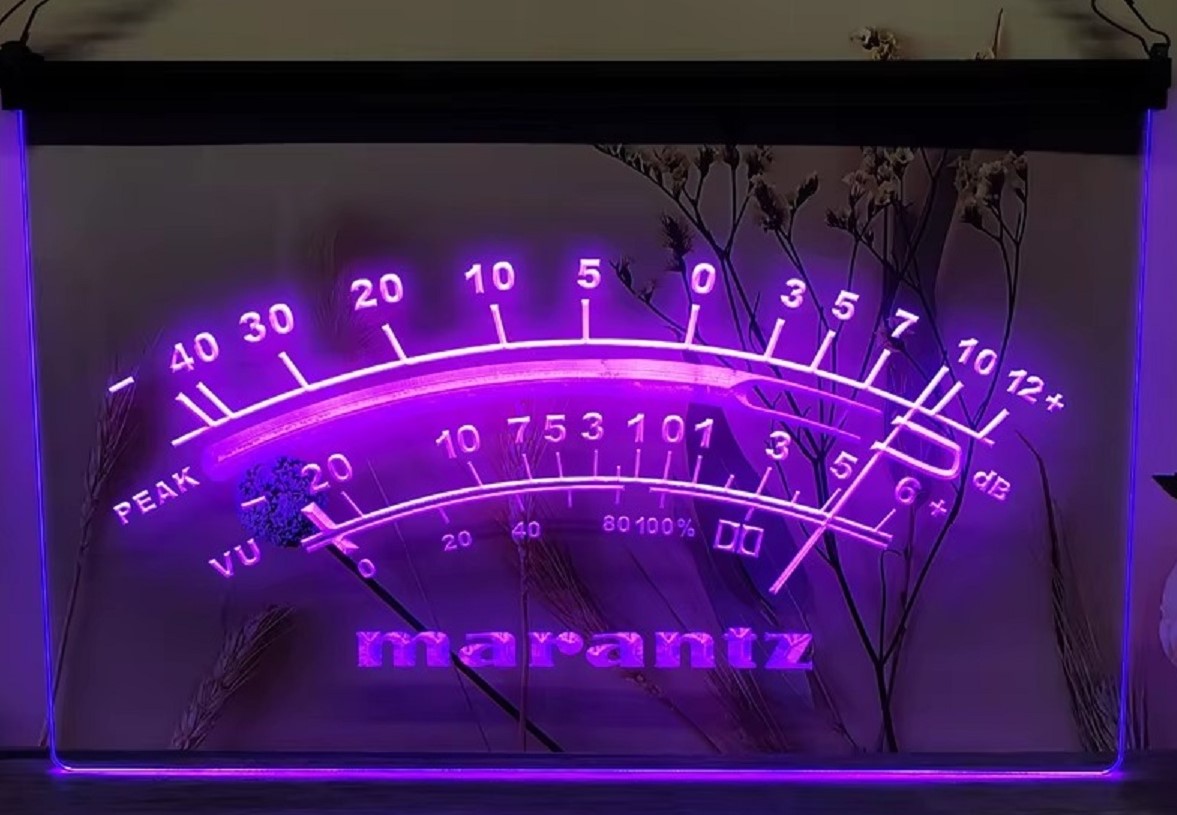Marantz Peak VU dB Led Neon Sign Home Music Room Audio Studio Decor