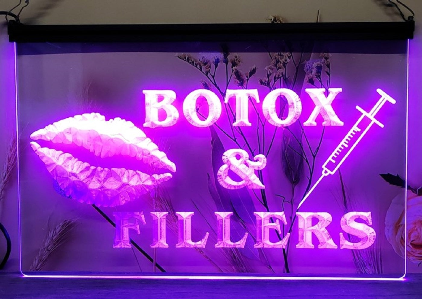 Botox & Fillers Led Neon Sign Cosmetic Clinic Beauty Salon Decor