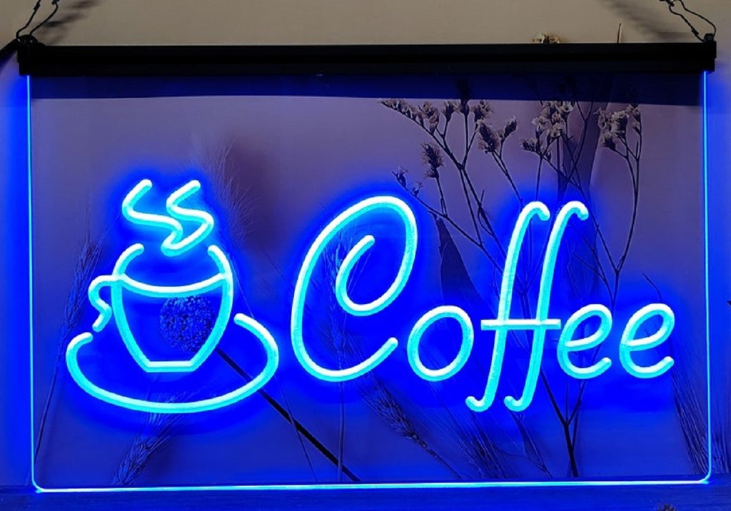 Coffee Coffee Cup Led Neon Sign Coffee Shop Home Kitchen Decor