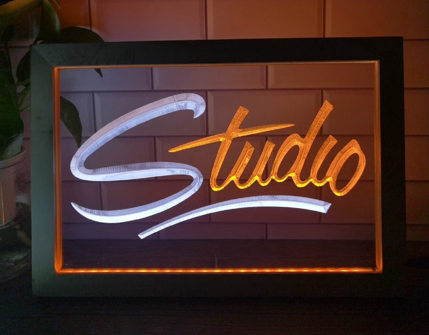 Studio Led Neon Sign Framed Home Studio Room Audio Recording Studio Decor
