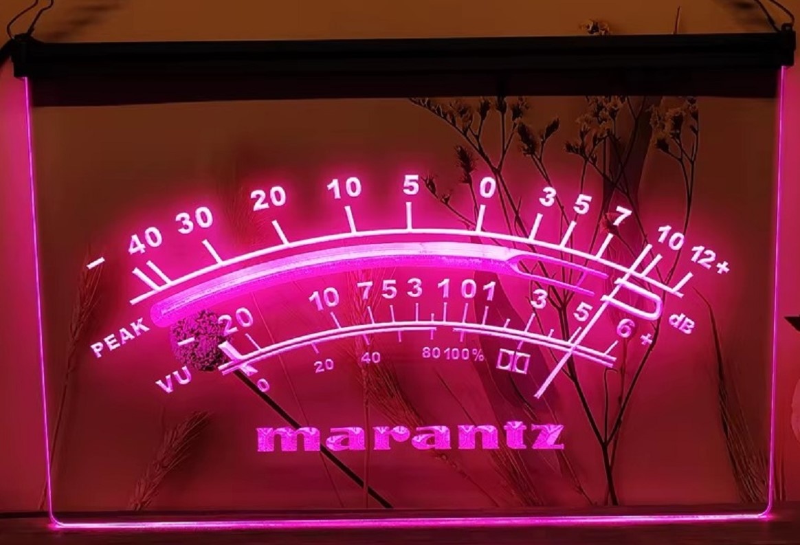Marantz Peak VU dB Led Neon Sign Home Music Room Audio Studio Decor
