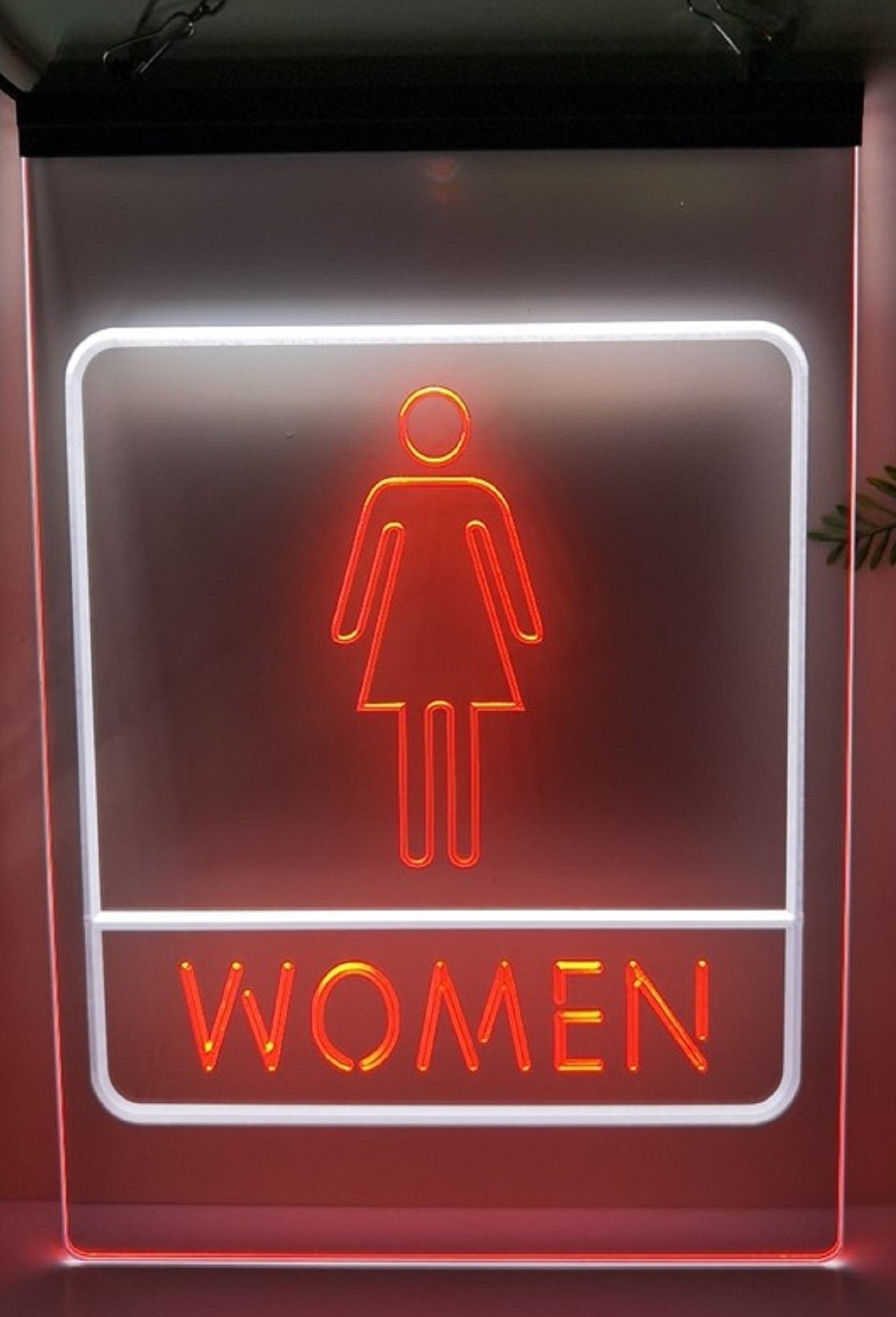 Women Restroom Led Neon Sign Dual Color Store Restaurant Coffee Shop Office Decor