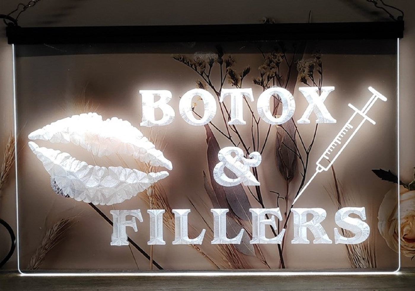 Botox & Fillers Led Neon Sign Cosmetic Clinic Beauty Salon Decor