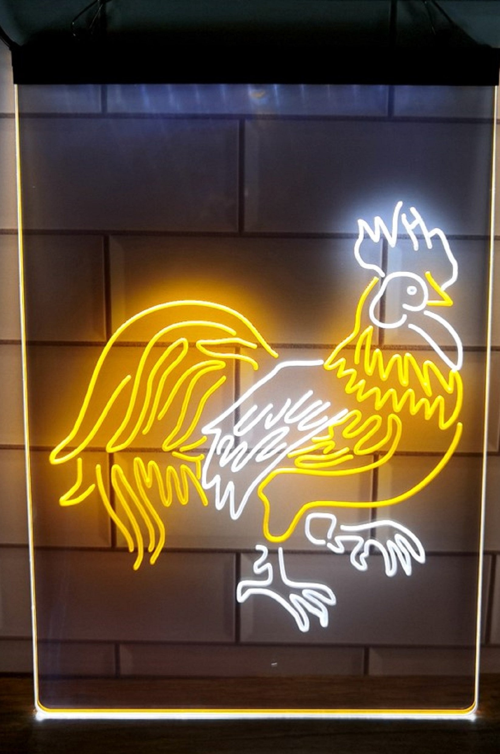 Rooster Led Neon Light Sign Dual Color Home Farm Pet Shop Decor