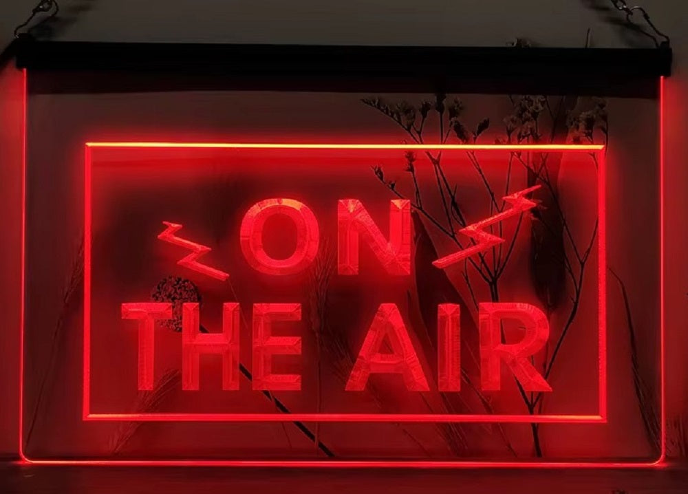 On The Air Led Neon Sign Home Studio Room Audio Studio Decor