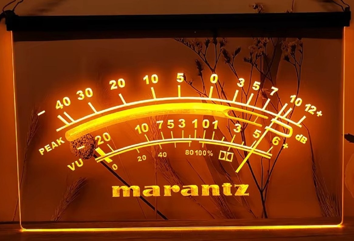 Marantz Peak VU dB Led Neon Sign Home Music Room Audio Studio Decor